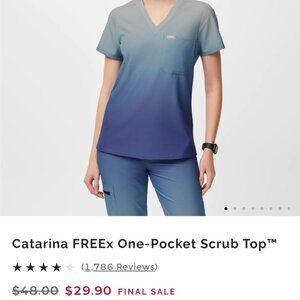 Figs Women's Ocean Mist Scrub top